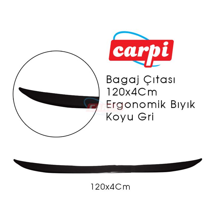 Carpi 120X4Cm Ergonomik Bıyık Bagaj Çıtası Spoiler - 7 Renk