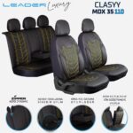 Leader CLASYY NAKIŞLI KOMPLE DERİ / Universal Oto Koltuk Kılıfı