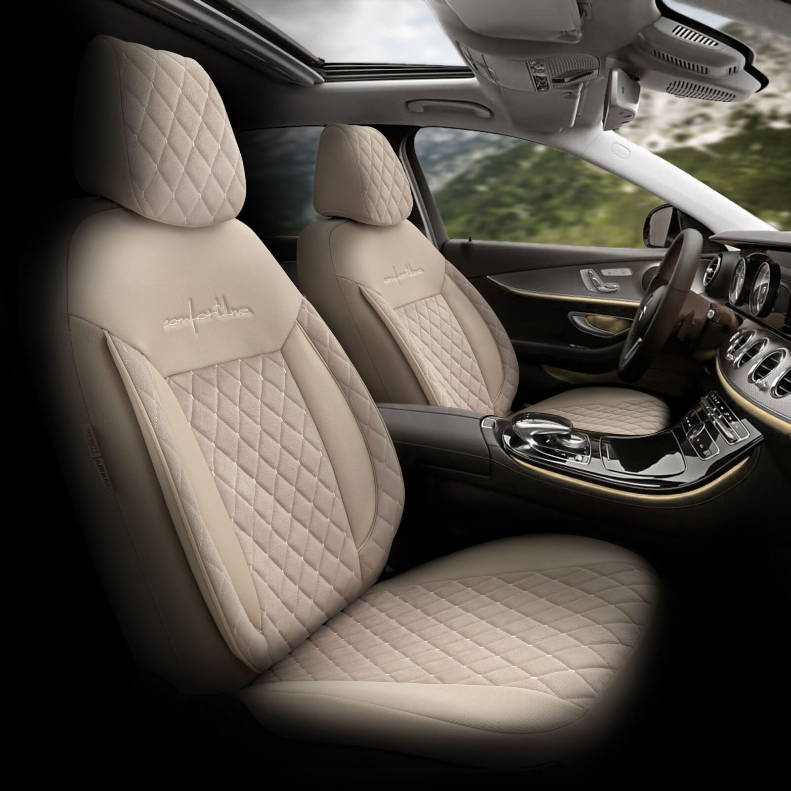 Wimbledon Comfortline Vip Design Tay Tüyü / Universal Oto Koltuk Kılıfı - BİNEK