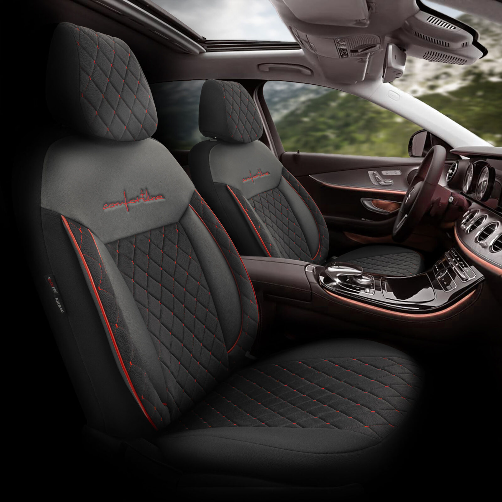 Wimbledon Comfortline Vip Design Tay Tüyü / Universal Oto Koltuk Kılıfı - BİNEK