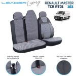 Leader RENAULT MASTER TİCARİ OTO KILIFI SİYAH LEADER 2+1