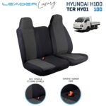 HYUNDAI H100 KAMYONET SABİT BAŞLIK UYUMLU 2+1 TİCARİ OTO KILIFI SİYAH LEADER