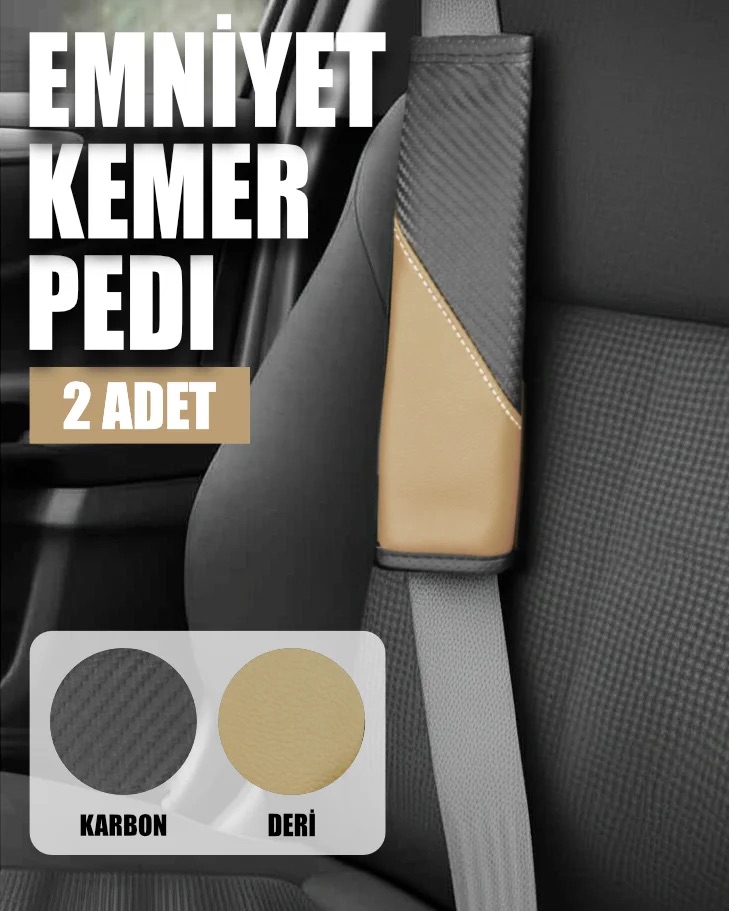 ComfortDrive Emniyet Kemer Pedi Seti - Boyun ve Omuz Koruyucu Kemer Pedi 2li Paket