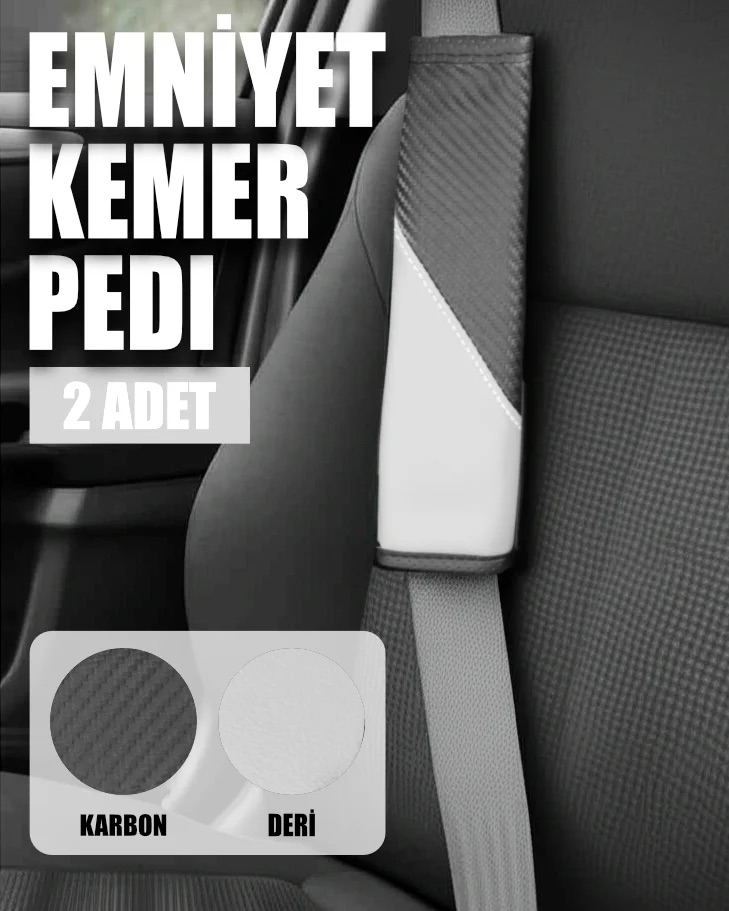 ComfortDrive Emniyet Kemer Pedi Seti - Boyun ve Omuz Koruyucu Kemer Pedi 2li Paket