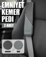 ComfortDrive Emniyet Kemer Pedi Seti - Boyun ve Omuz Koruyucu Kemer Pedi 2li Paket