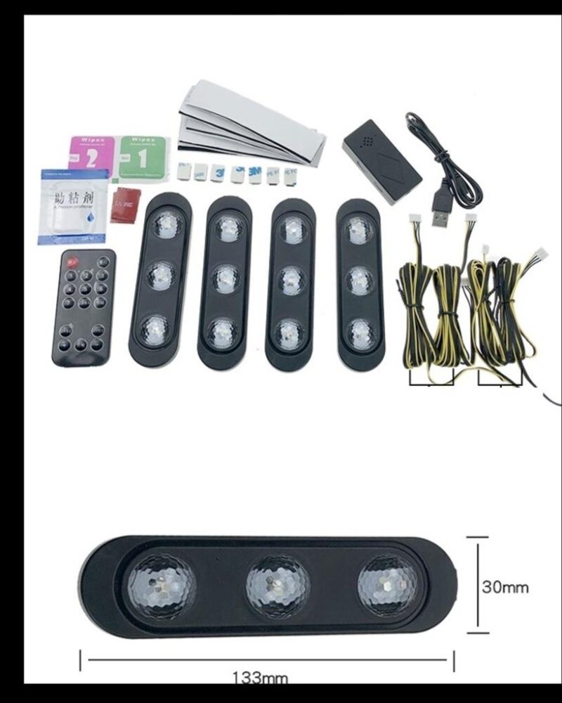 Wimbledon Ayak Altı Disko Atmosfer Led - 4Lü