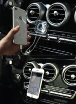 Kablo Kanallı Güçlü Yapışkan Telefon Tutucu Kare
