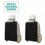 Siyah Koltuk Arkası Koruyucu - Çocuk Ayak İzi Koruma Kılıfı