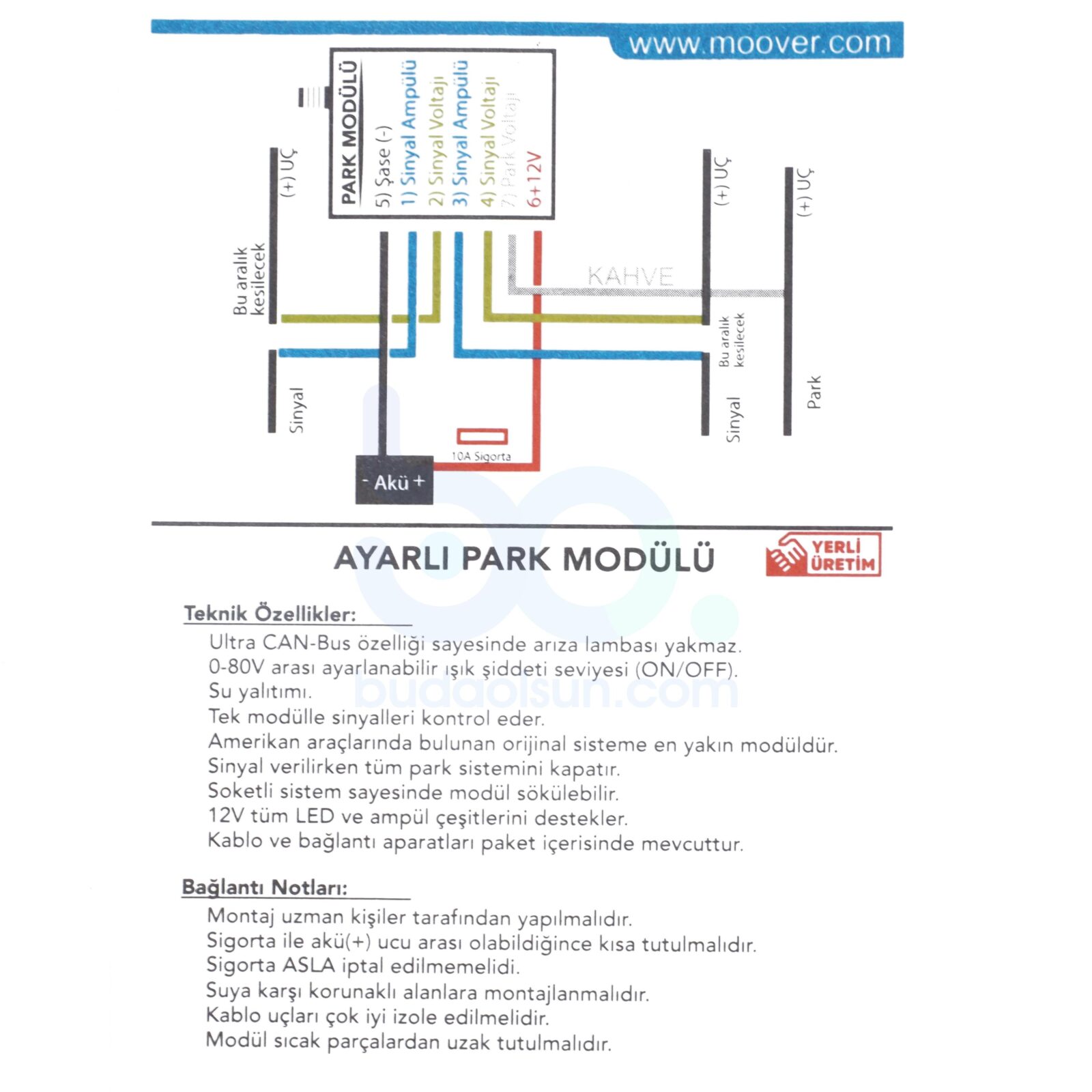 Ayarlı Amerikan Park Modülü