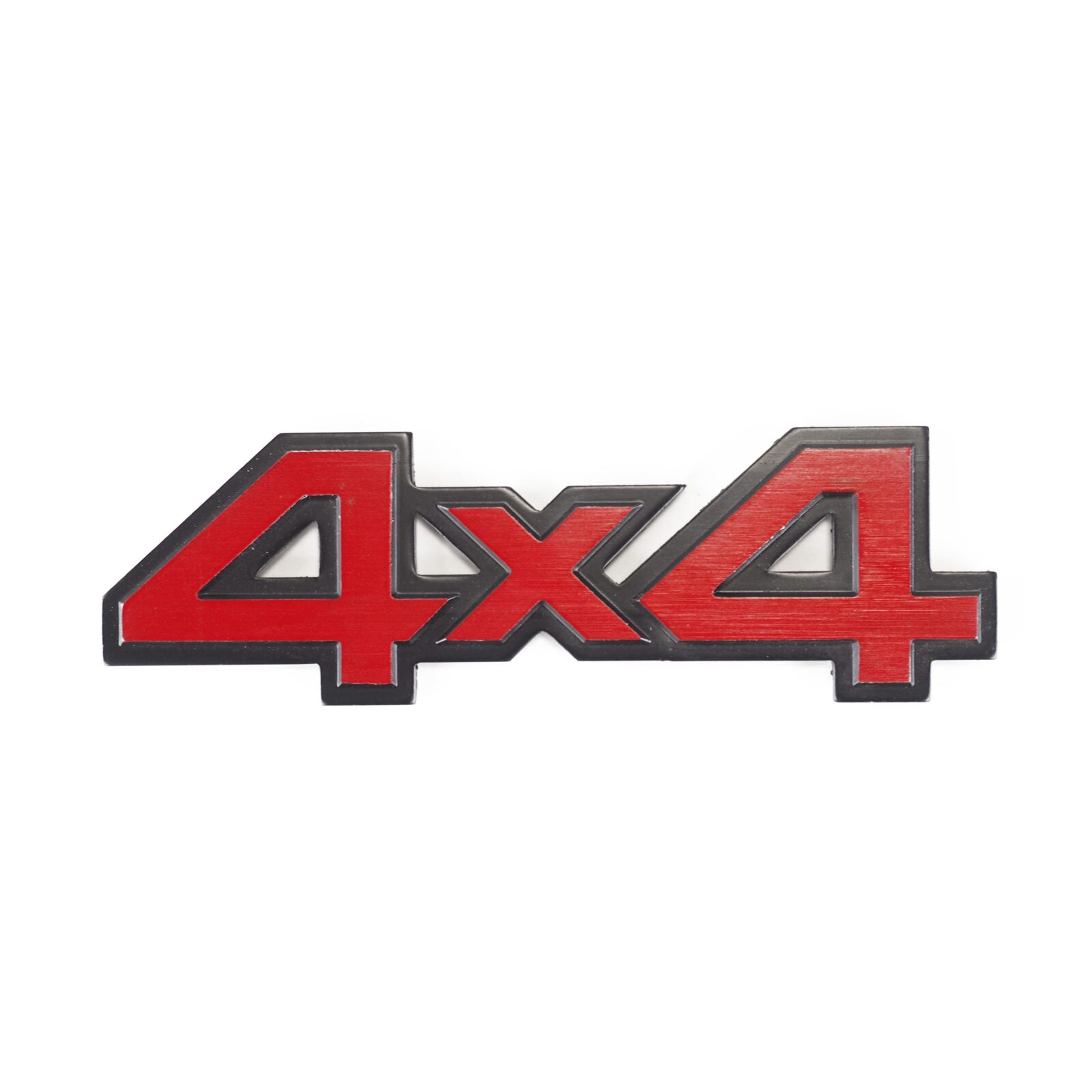 Kırmızı 4X4 Araç Arma Sticker / Metal 140 Mm X 42 Mm