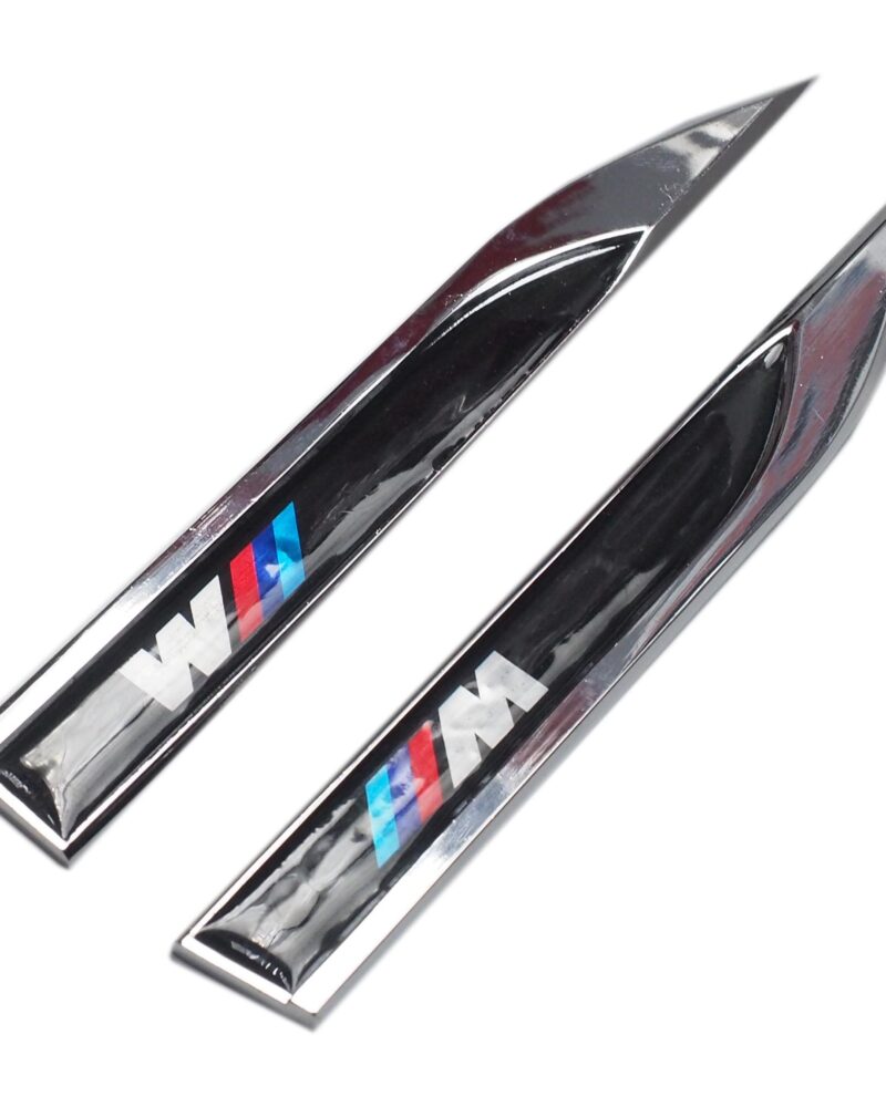 Nikel Kırmızı Gümüş Bmw 3M Bıçak Model Oto Arma Sticker