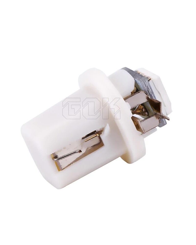 Plastik Soketli Mini Gösterge Beyaz Led 12V T5 / 8.3D