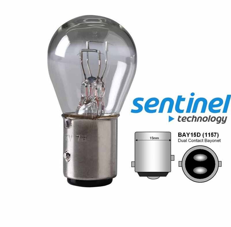 Sentinel P21/5W Baz15D 24V Çift Duy Şaşı Tırnak 1016 Ampül Turuncu