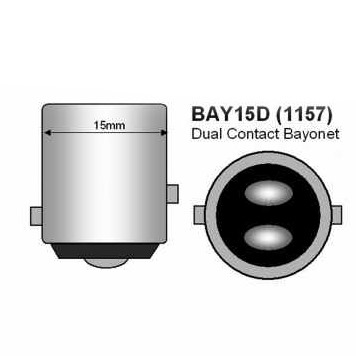 Sentinel P21/5W Bay15D 24V Çift Duy Yakın Tırnak 1016 Ampül