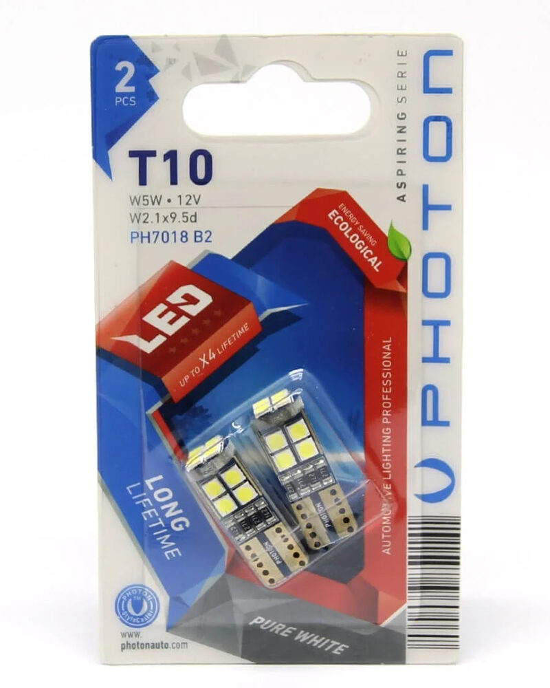 Photon T10 Beyaz Led - 12 Led Ultra Parlak Park-Aydınlatma Ampulü 7018 B2