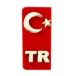 Araç Plakalık Kırmızı Tr Yazısı 2Li