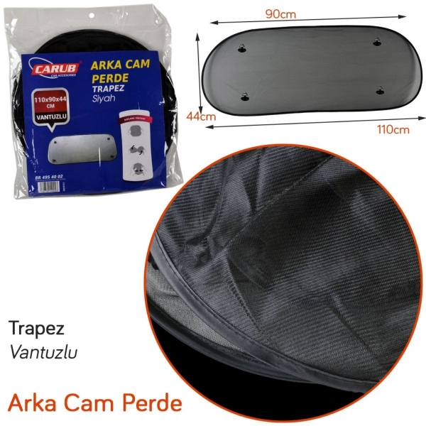 Carub Arka Cam Büyük Perde Vantuzlu
