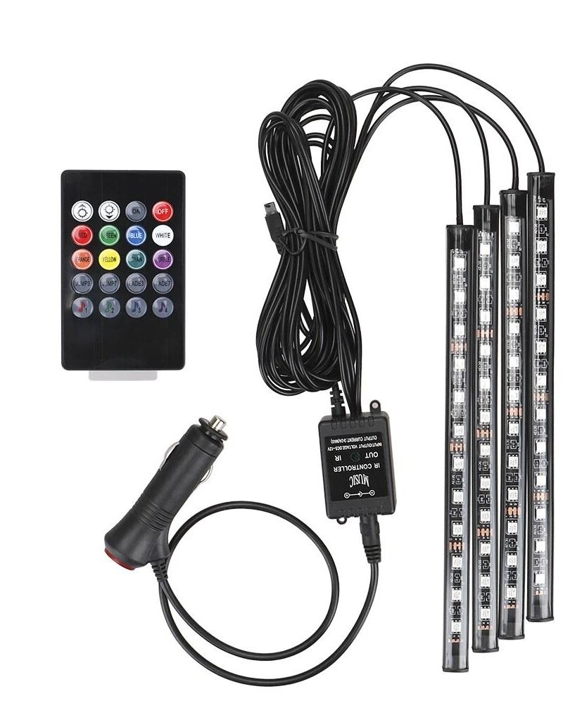 Araç Ayak Altı Atmosfer Rgb 12 Led