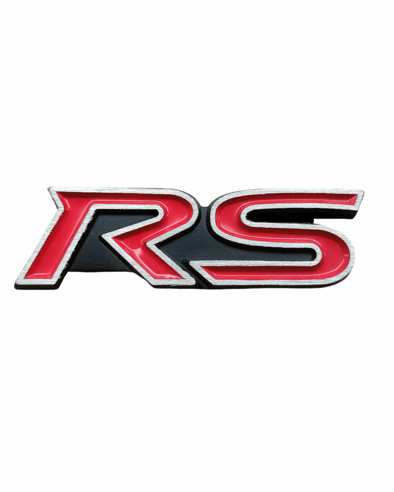 Rs Yazılı Araç Arma Sticker / Metal 80 Mm X 23 Mm