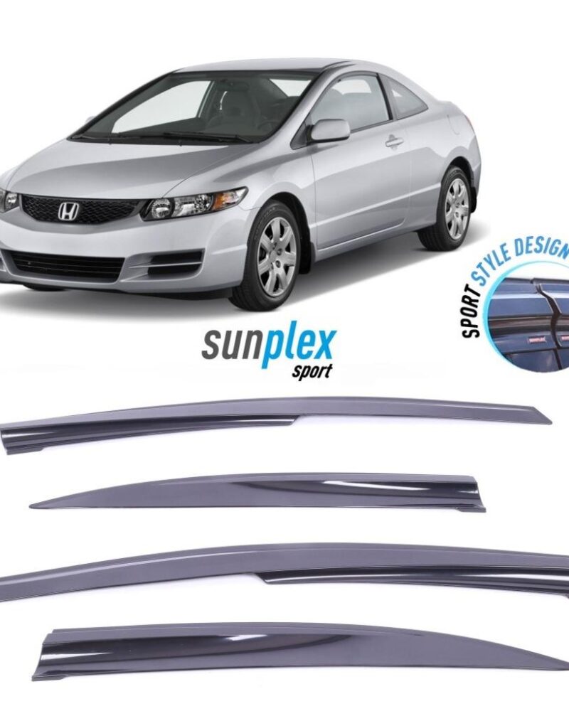 Honda Civic 2007-2012 Cam Rüzgarlığı - 4Lü Sunplex