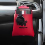 Araç İçi Telefon Tutucu - Organizer - Kese / Kırmızı / 12 CM X 17.5 CM
