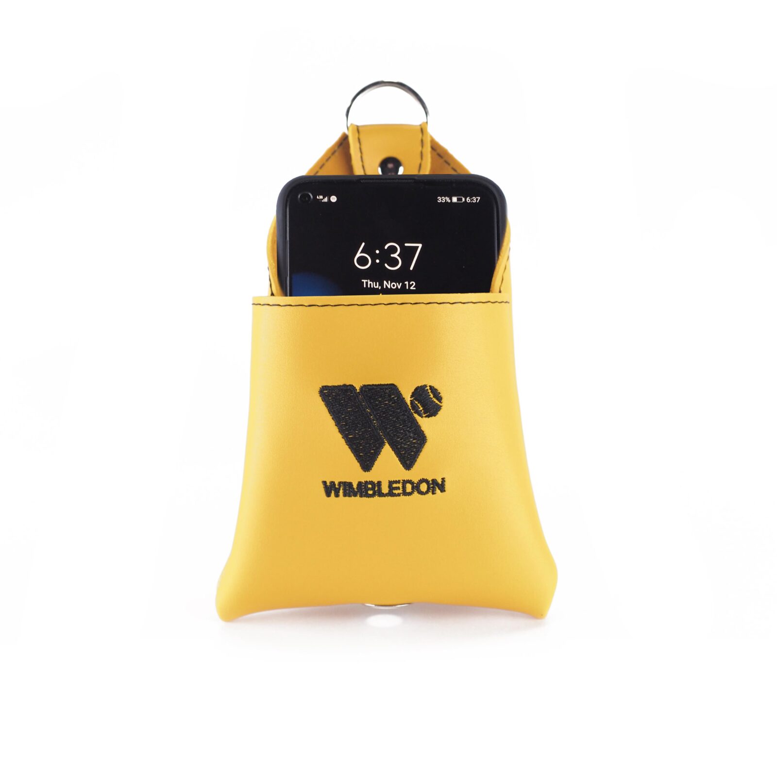 Araç İçi Telefon Tutucu - Organizer - Kese / Sarı / 12 CM X 17.5 CM