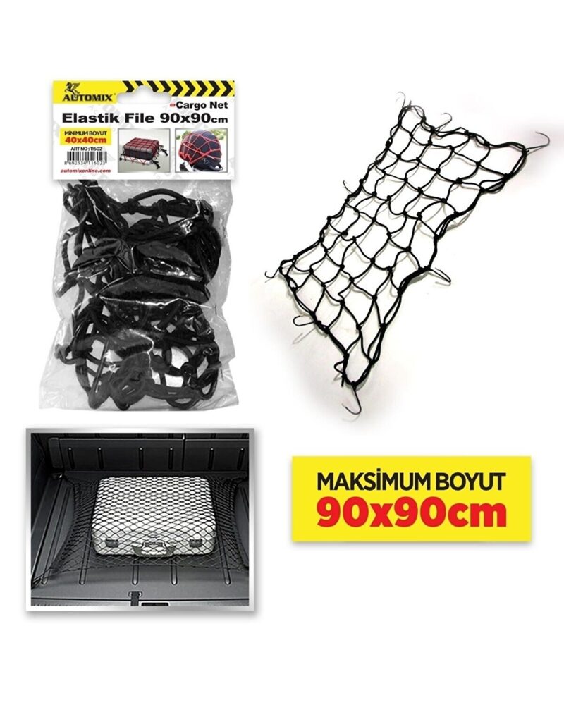 Automix 40X40 90X90 Elastik Bagaj Filesi
