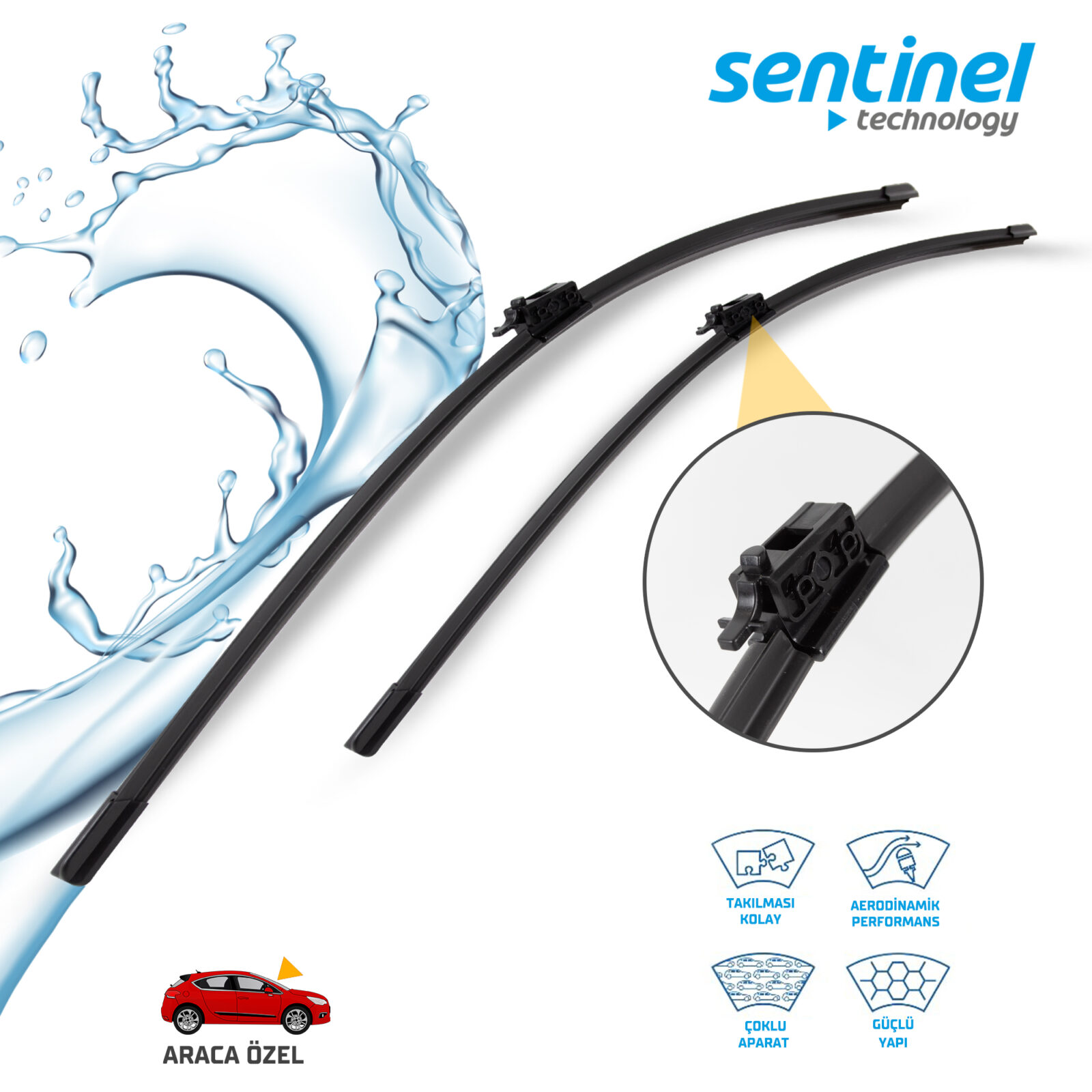 Sentinel ÖN Silecek Takım - Mercedes Vito W447 2014 / 700mm 450mm