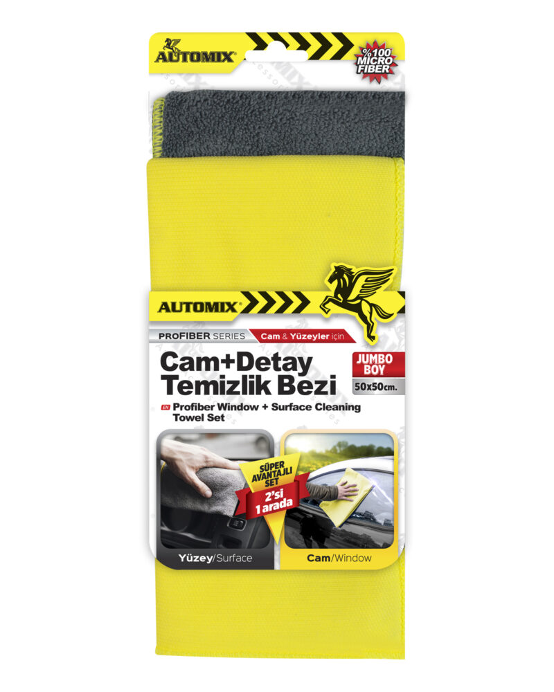 Automix Profiber Cam + Detay Temizlik Bezi
