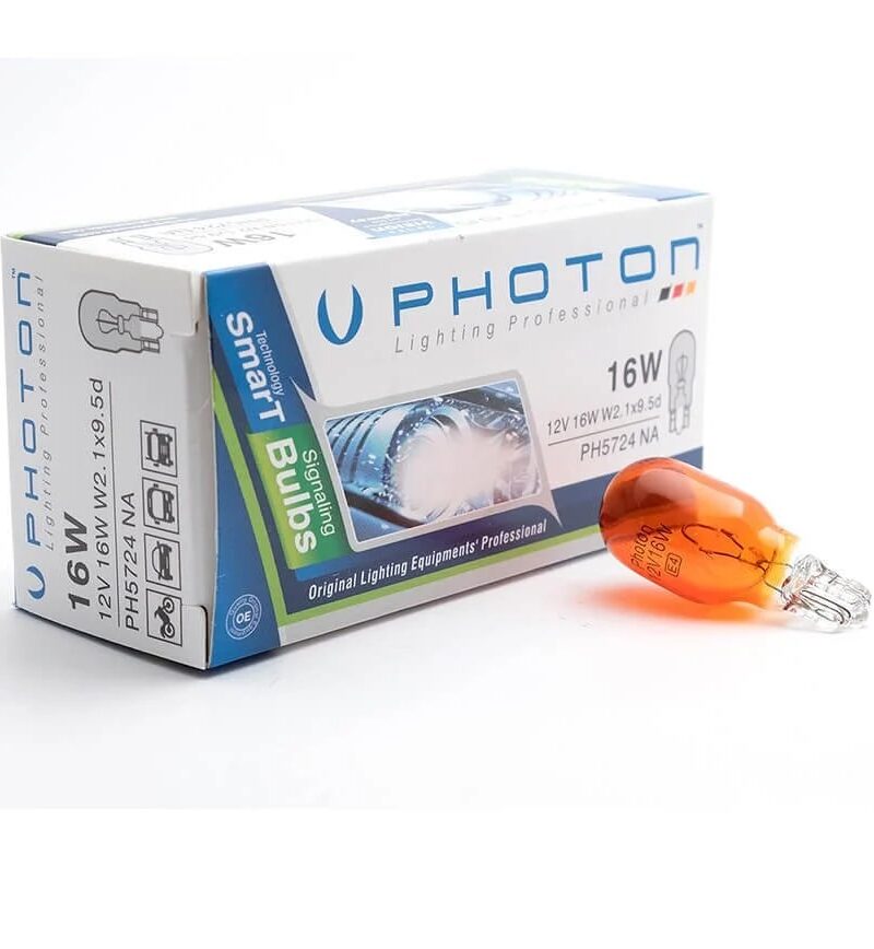 Photon 12V 16W T15 Tip Dipsiz Ampul Turuncu / 1 Adet