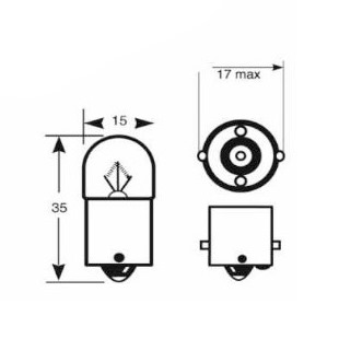 Photon 12V 10W Ba15S Ry10W Turuncu Ampul / 1 Adet