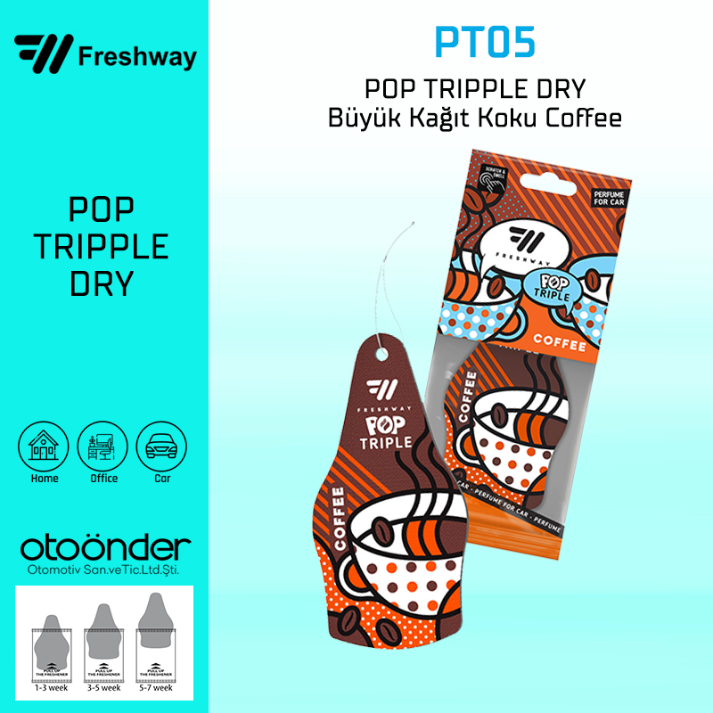 Fresh Way Pop Trıpple Dry Büyük Kağıt Koku Coffee