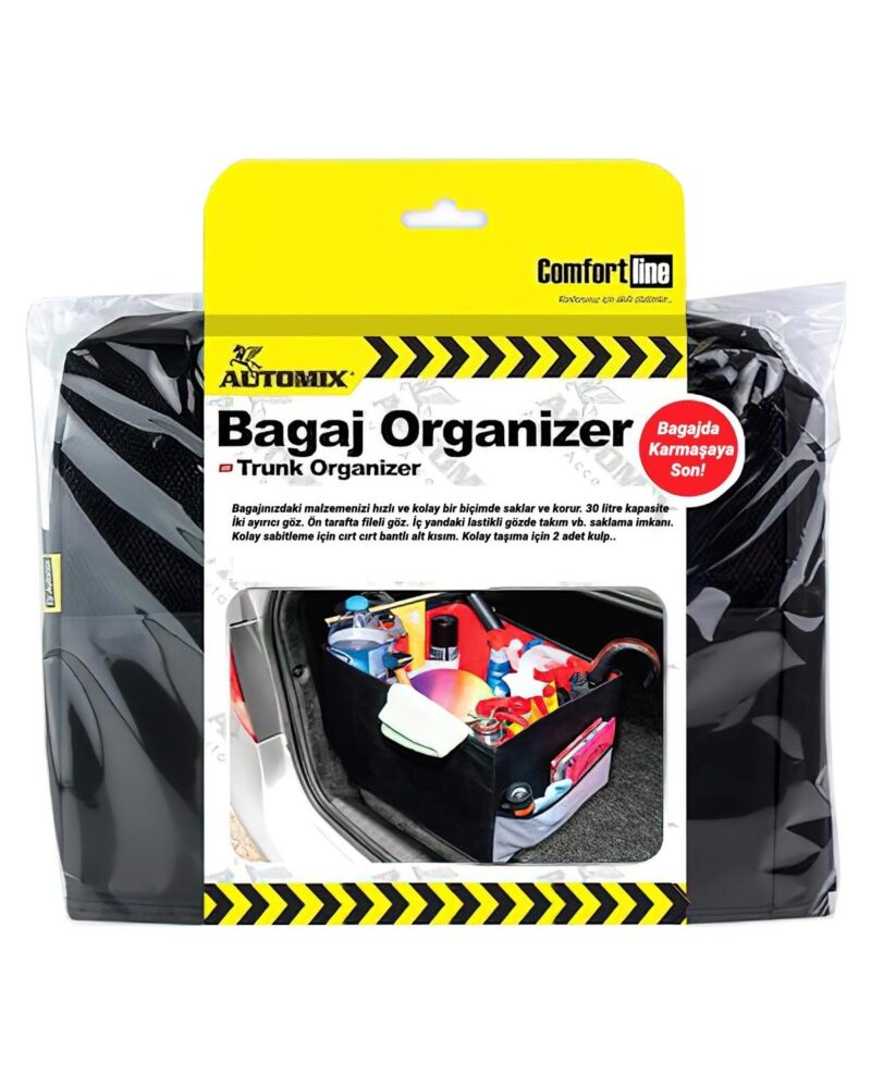 Automix Bagaj Organizer Siyah Kırmızı