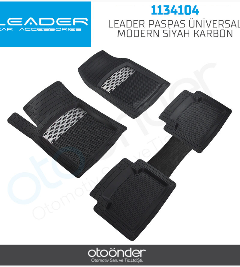 Leader Paspas Üniversal Modern Siyah Karbon