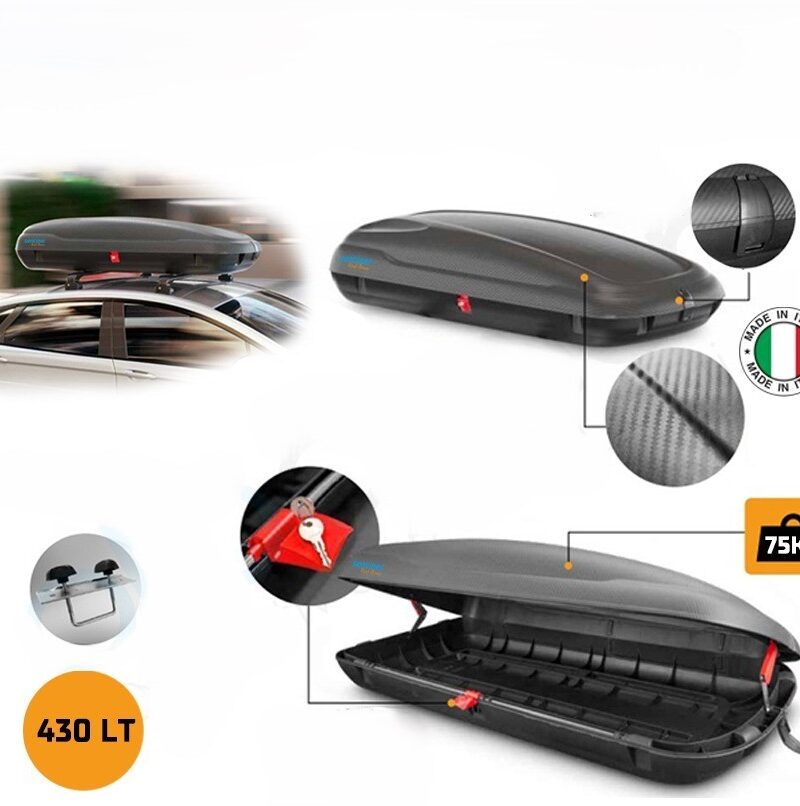 Combi Box 430 Lt Carbon (175X83X35) Made In Italy