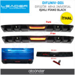 Difüzör Arka Üniversal Işıklı Piano Black İthal