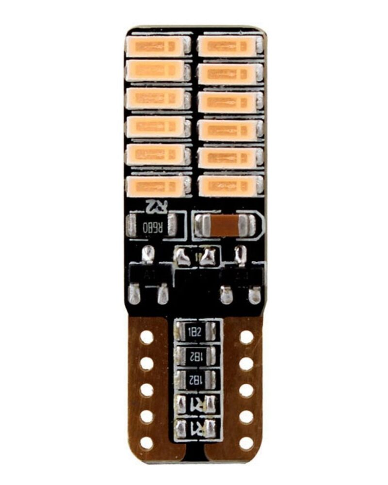 T10 Dipsiz Smd Park Ampulü 24 Ledli Turuncu