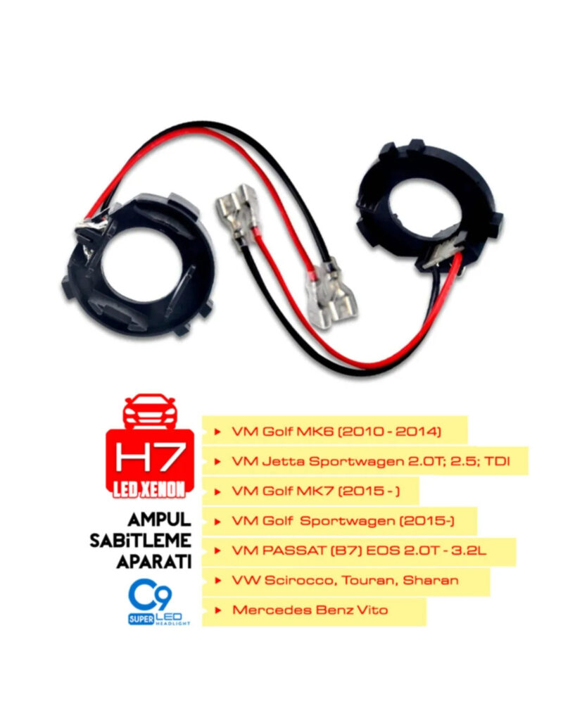 Jetta Passat B7 Mercedes Golf 7 Led Xenon Led Far Ampul Sabitleme Aparatı