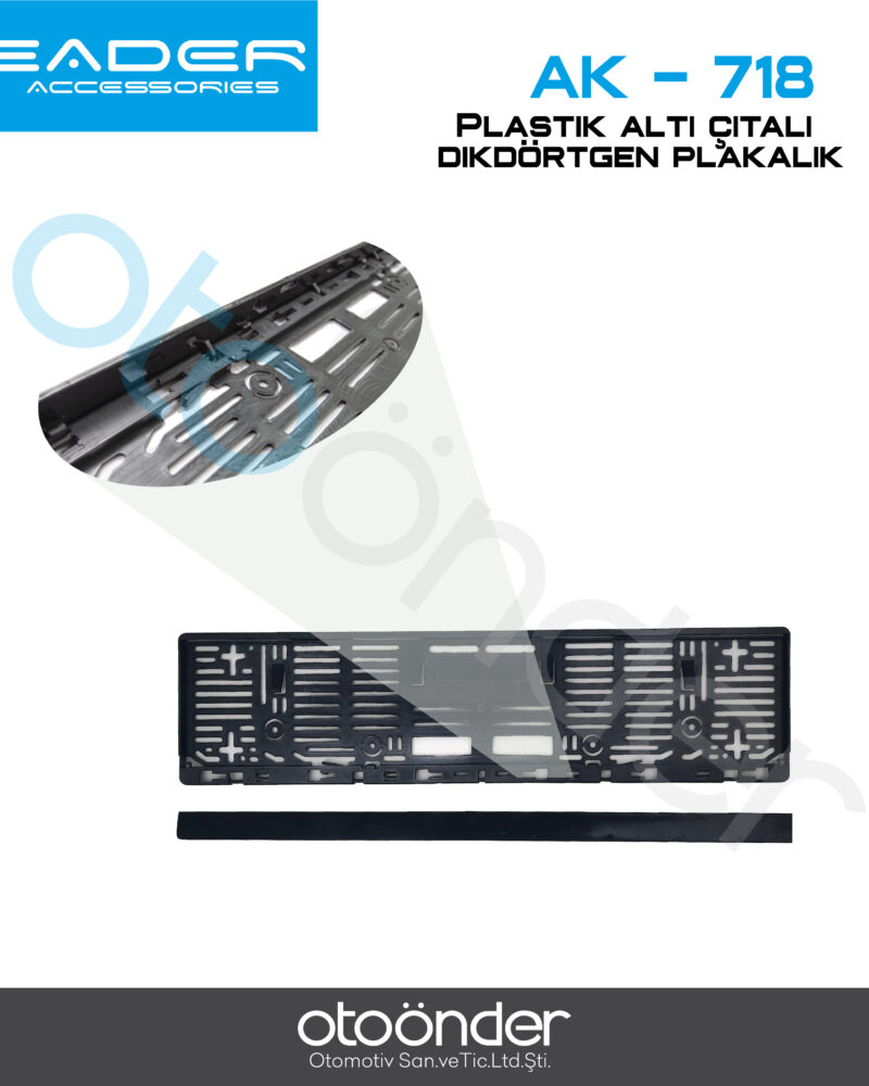 Plaka Altlığı ÇITALI DİKDÖRTGEN PLASTİK 54X14 Cm / 1 Adet