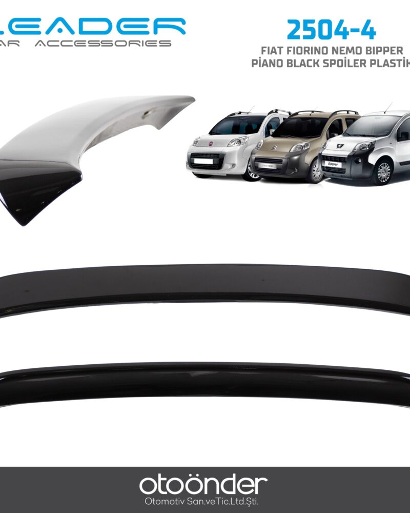 FIAT FIORINO NEMO BIPPER PİANO BLACK SPOİLER .PLASTİK