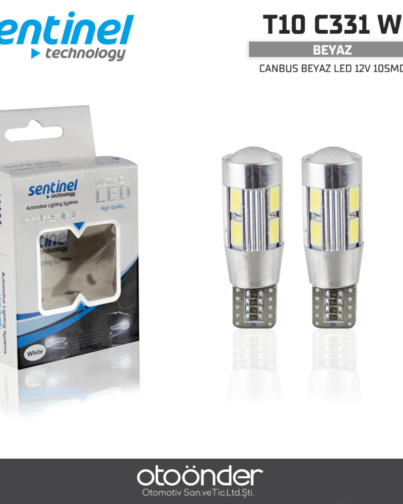 CANBUS BEYAZ LED T10 / 12V 10 SMD - 2 Adet