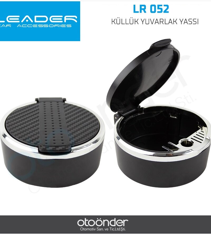 LEADER KÜLLÜK YUVARLAK YASSI CARBON SİYAH
