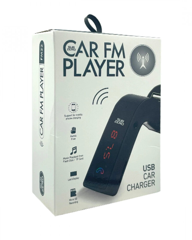 Subzero Fm22 Bluetooth Fm Transmitter Usb Aux Sd Card Wireless 2.5 A