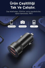 Torima C01 2.4A Iphone Çift Usb Giriş Araç Şarjı
