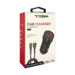 Torima C01 2.4A Iphone Çift Usb Giriş Araç Şarjı