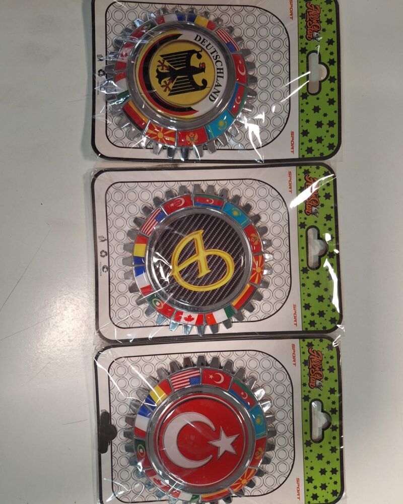 Dişli krom Görünüm Plastik Arma / 10.5 Cm