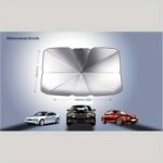 Minibüs SUV Şemsiye Güneşlik 78Cm X 140Cm / Silver
