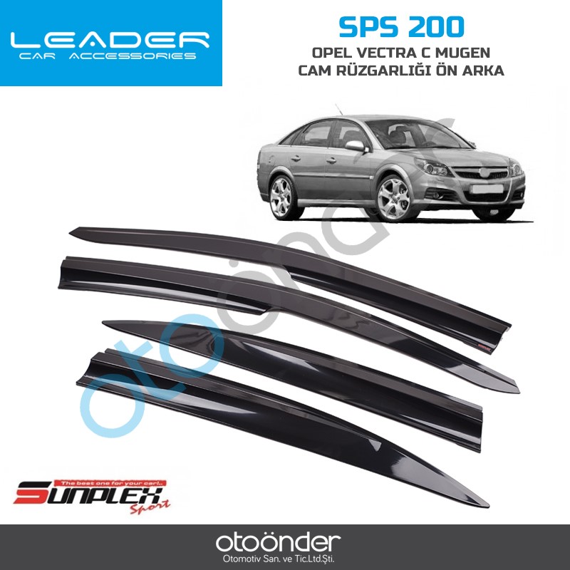 Opel Vectra C 2004-2010 Cam Rüzgarlığı - 4Lü / Sunplex
