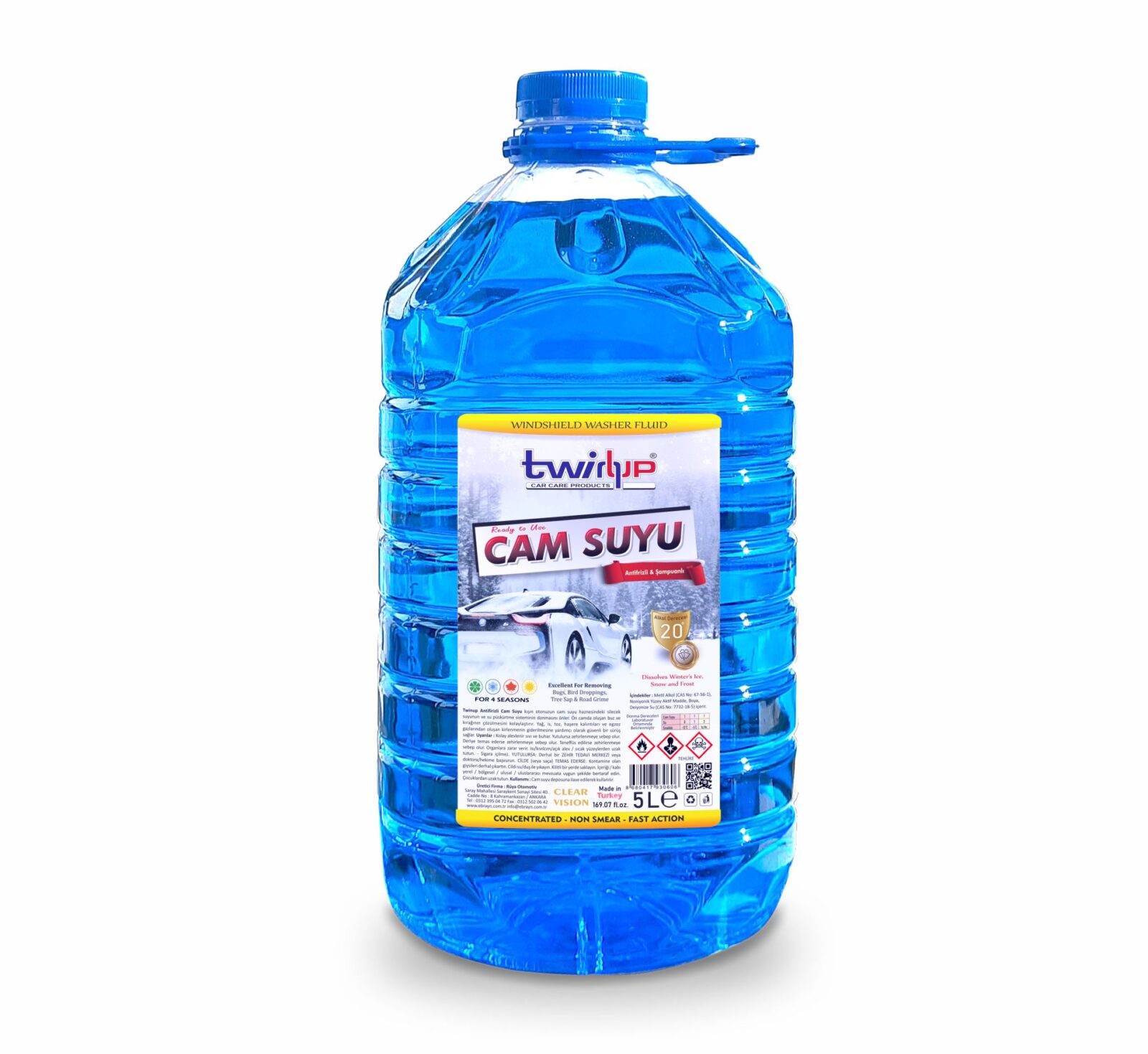 Antifrizli Cam Suyu 5 LT