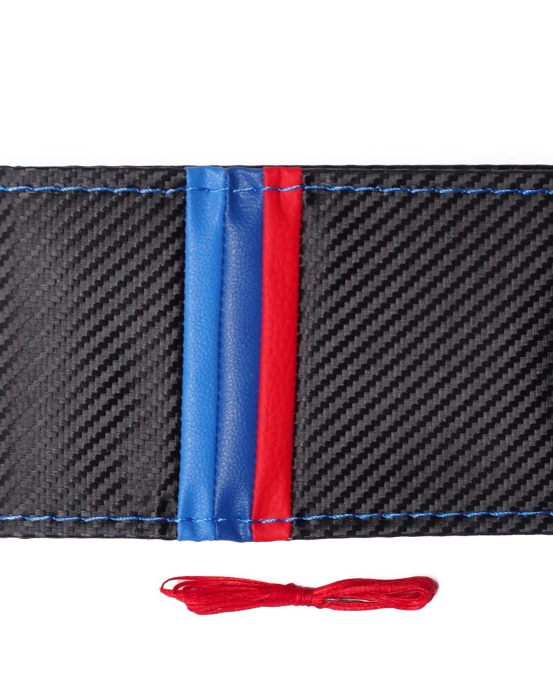 Otopıst 3M Karbon Lüks Dikmeli Direksiyon Kılıfı / 10.5 CM